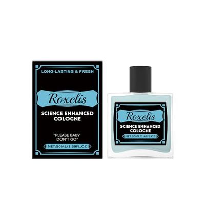 Roxelis Mens Premium Eau de Parfum | Sandalwood&amp; Pepper | Office, Evening &amp; Weekend Fragrance | Refreshing, Bold, Long-Lasting Cologne | 1.69oz(50ml) Cologne for Men Attract Her