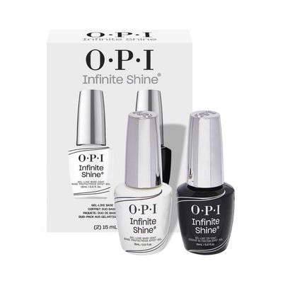 OPI Infinite Shine 2PC Base Coat Top Coat Duo Pack | Long Wear Nail Polish Value Set | Protects Nails &amp; High Shine Gloss