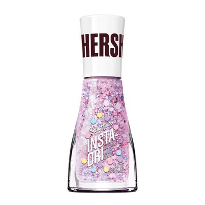Sally Hansen Insta-Dri X Hersheys Cookies n Creme Eggs, Polka Dazzle, Quick Dry, Long Lasting, Streak-Free Shine, Pink Nail Polish, 0.31 fl oz.