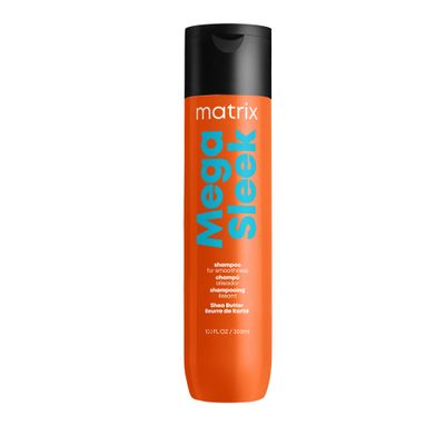 Matrix Mega Sleek Shampoo| Smoothing, Anti-Frizz, Detangling | For Dry, Damaged &amp; Frizzy Hair | Salon Professional Shampoo | With Shea Butter | 10.1 Fl. Oz. | Vegan