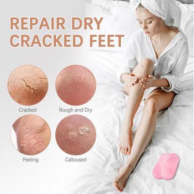 3 Pairs Silicone Socks for Dry Cracked Feet Women, Thicker Spa Moisturizing Socks, Non-Binding Lotion Socks for Women Overnight, Feet Care 3 Colors Assorted
