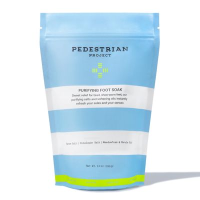 Pedestrian Project Purifying Foot Soaking Salts - Softens, Soothes, Detoxifies - Himalayan &amp; Epsom Salt, Marula &amp; Meadowfoam Oils, Vegan, Non-GMO, Cruelty Free, 14 Oz