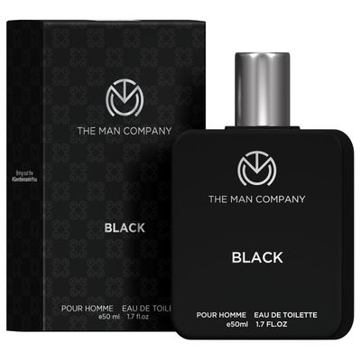 The Man Company Black EDT Perfume For Men - 50ml | Premium Long Lasting Fragrance Spray | Gift for Him