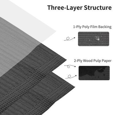 50pcs Disposable Nail Mats Foldable Nail Paper Towels for Table Acrylic Nail Practice Sheet, 3 Ply Waterproof Clean Nail Table Practice Mat for Salon Manicure Tattoo 13 x 18 (Black)