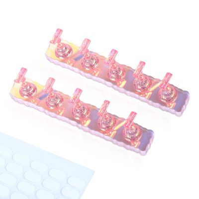 Hutaory Nail Stand for Press Ons Magnetic Nail Stands Holder Kit with Sticky Tabs for Painting and Decorating Practice Nail Art Display Stand for Home and Salons