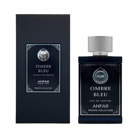 Anfar Ombre Bleu Pour Homme Extrait de Parfum for Men, Sea Notes &amp; Bergamot Top Notes, Rosemary, Sage &amp; Geranium Middle Notes, Incense &amp; Patchouli Base Notes, Fresh &amp; Woody Luxury Fragrance.