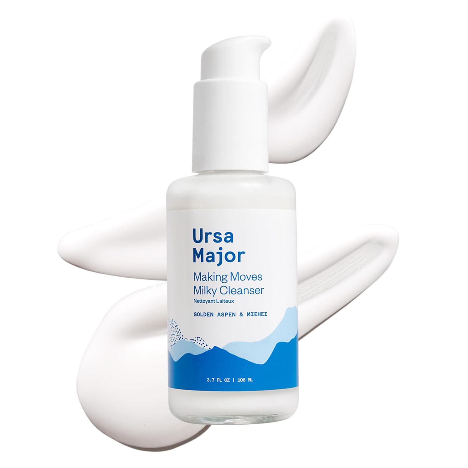 Ursa Major Making Moves Milky Cleanser | Natural, Vegan &amp; Cruelty Free | Daily Non-Foaming cleanser for Normal to Dry &amp; Sensitive Skin | For Men &amp; Women | 3.7 ounces