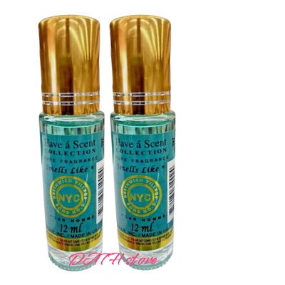 Have a Scent Collection Pure Fragrance for Men, NYC Style, 12ml, Set of 2