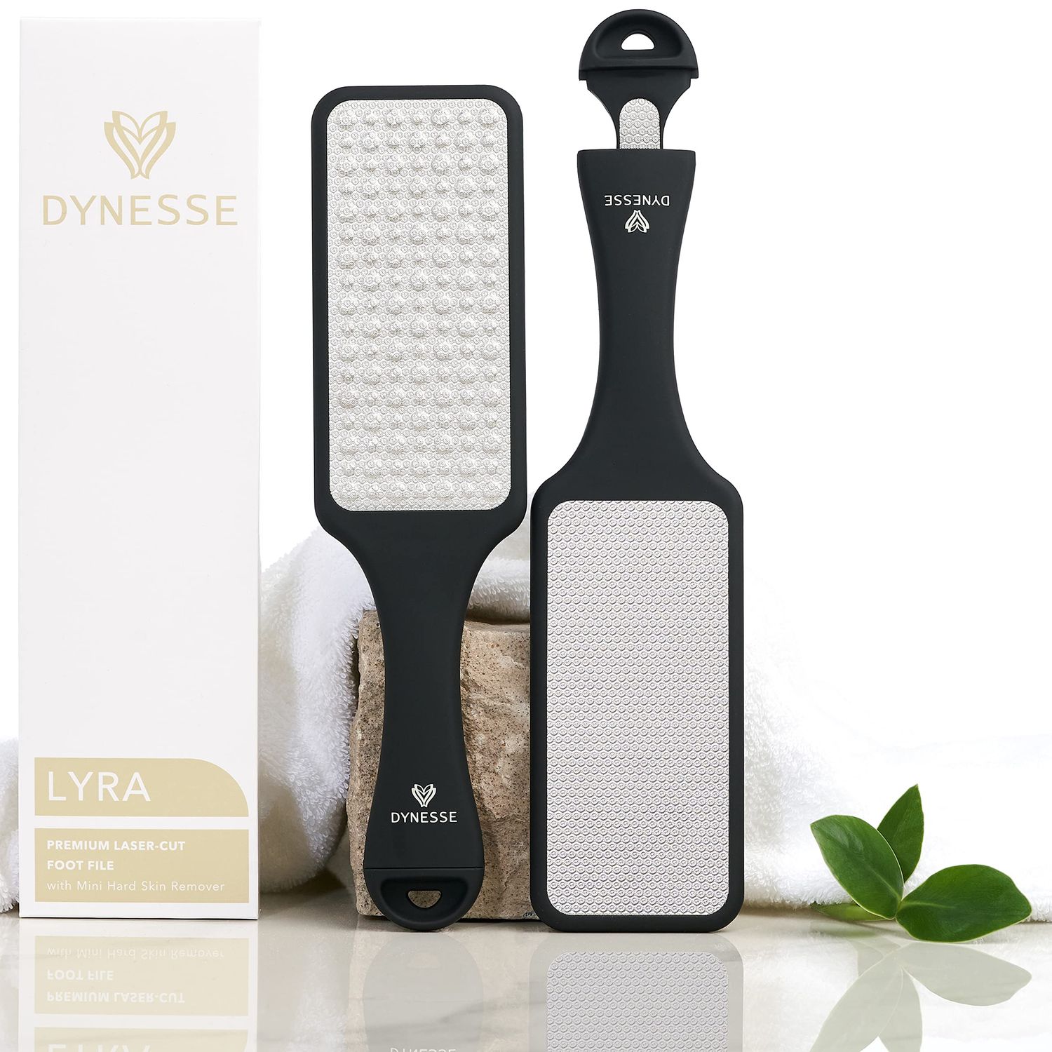 DYNESSE Foot File. Best Premium Pedicure Foot Rasp and Callus Remover. 3-in-1 Tool. Removes Hard Skin. No Risk of Injury. Stainless Steel. Ergonomic Handle. Washable. Works on Both Wet and Dry Feet.