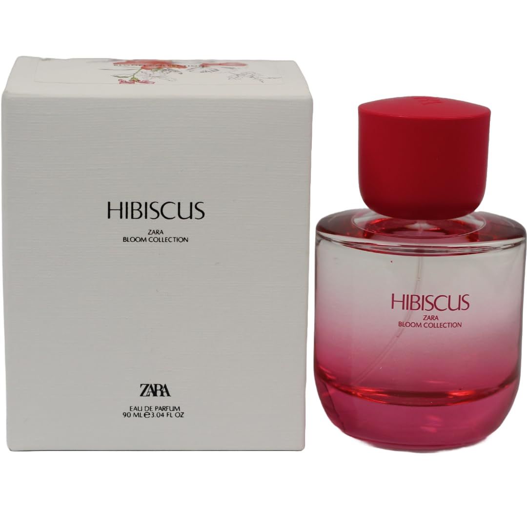 Zara Hibiscus Perfume for Women with Notes of Bitter Orange Mandarin Mango Passion Fruit Vanilla Orchid and Amber Eau de Parfum 90 ml (3.0 fl. oz.)