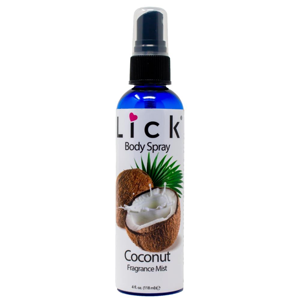 LICK Coconut Scented Body Spray - Creamy Fragrance Mist for Daily Refresh - 4 fl oz