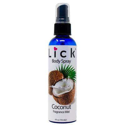 LICK Coconut Scented Body Spray - Creamy Fragrance Mist for Daily Refresh - 4 fl oz