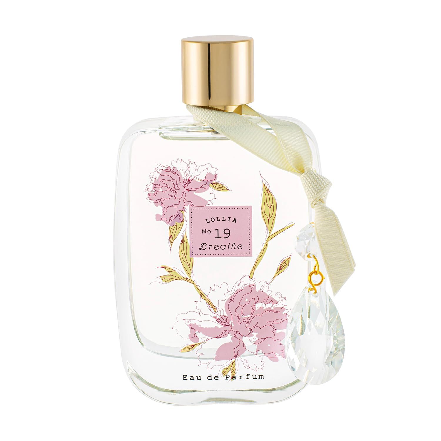 LOLLIA Breathe Eau de Parfum, 3.4 fl. oz., Peony &amp; White Lily, Beautifully Captivating Perfume, Womens Perfume, Eau de Parfum Spray for Women, Womens Fragrance