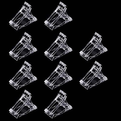 VNC 10Pcs Nail Tips Clip for Quick Building Polygel nail forms Nail clips for polygel Finger Nail Extension UV LED Builder Clamps Manicure Nail Art Tool