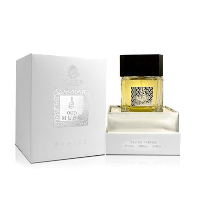 Oud Musk Eau de Parfum 3.4 oz - Western Twist Oud Perfume with Rose Geranium Petals and Spices loved for its long lasting trail and compliment catching aroma
