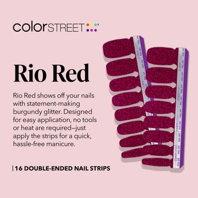 Color Street Rio Red Nail Strips