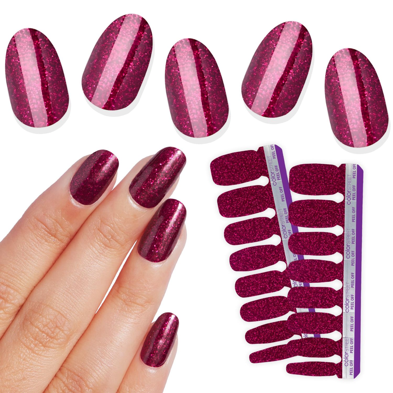 Color Street Rio Red Nail Strips