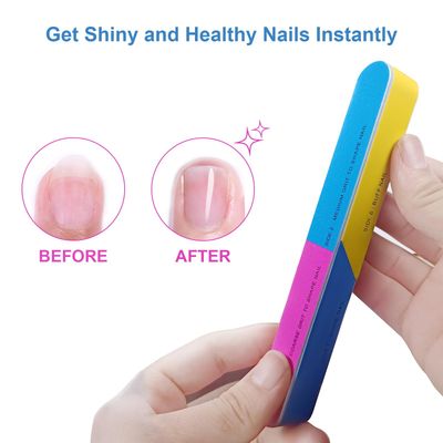 7 Way Nail Buffer (6 Pcs), Nail Buffers Blocks for Natural Nails Shine Smoother Buffing Block for Shinning Fingernail Emery Board Buffing Blocks (6 Pcs Shine Buffer 7 Way)