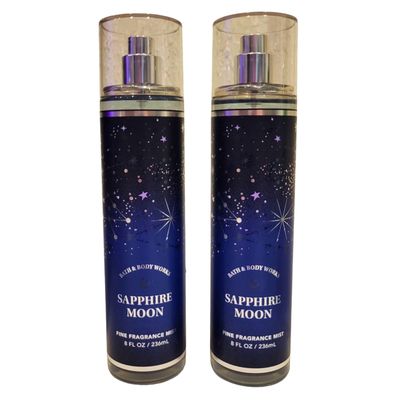 Bath &amp; Body Works Fine Fragrance Mists, Set of 2, 8oz Each Bottle (Sapphire Moon)