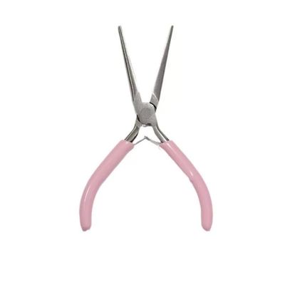 TIKMOON Nail Tip Pliers,Professional C Curve Nail Pincher - Stainless Steel Manicure Tool for Perfect Nail Sculpting - Nail Shaping Tweezers C Curve Nail Art Tools for DIY &amp; Nail Salon Use, Pink