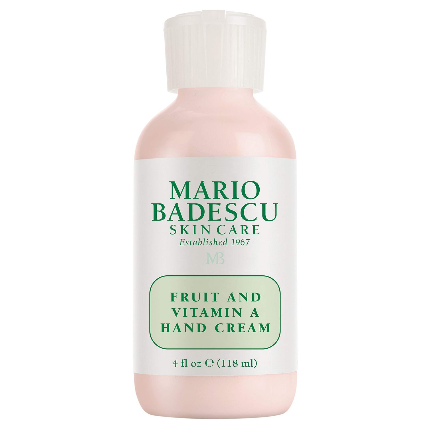 Mario Badescu Fruit and Vitamin A Hand Cream - Lightweight Hand Lotion for Dry Skin- Moisturizer Infused with Alpha Hydroxy Acids for Softer, Smoother Skin, 4 Fl Oz