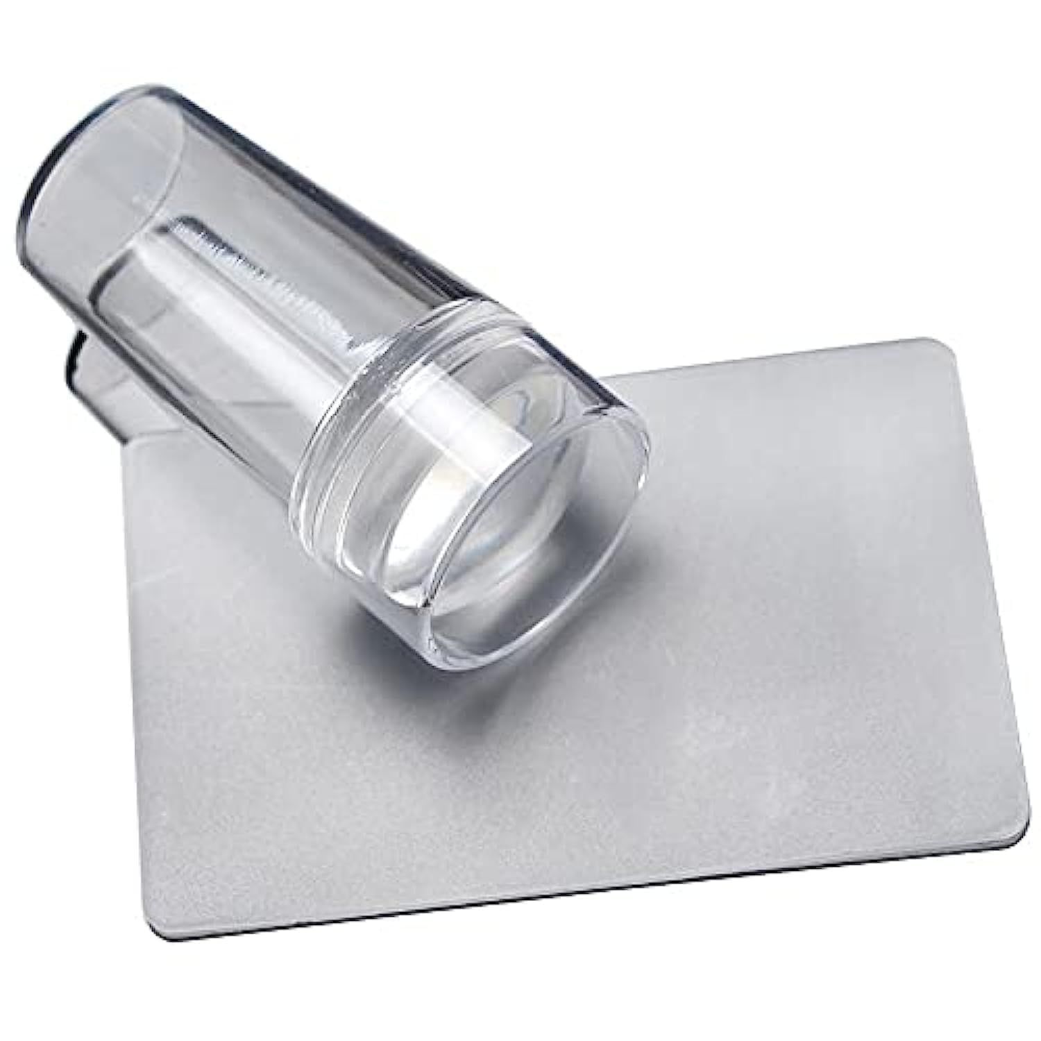 Nail Stamper Kit Transparent Jelly Soft Stamper and Scraper Set Silicone Nail Art Printer Manicure Tool with lids Scraper Image Plate Manicure Tools DIY