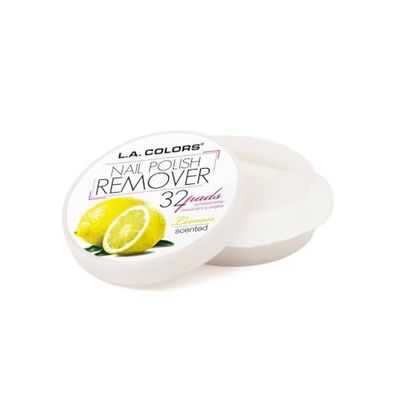 L.A. COLORS Polish Remover Pads, Lemon Scent CNR961