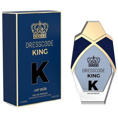 MIRADA Dresscode King, Mens Eau de Parfum (EDP) 2.8 FL. Oz (85ml), Mens Perfume with Notes of Juniper Berries, Lemon, Sicilian Lemon, Blood Orange, Pimento, Cardamom, Lavender, Clary Sage
