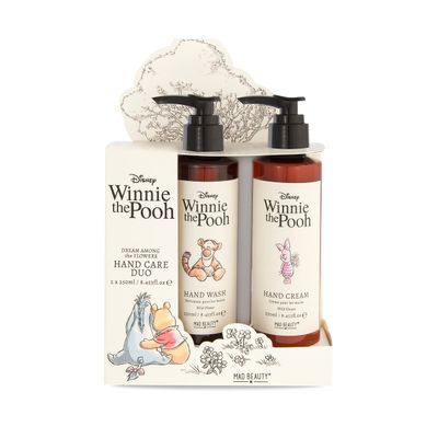 MAD Beauty Disney Winnie the Pooh Hand Wash &amp; Hand Cream Duo | Tigger &amp; Piglet Wildflower Scented | Cruelty-Free | Skincare Gifts for Women, Adults, and Kids