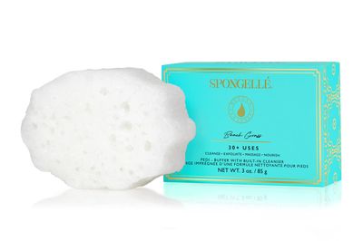 SPONGELL Pedi-Buffer - Cleanse, Exfoliate &amp; Polish Feet - Beach Grass