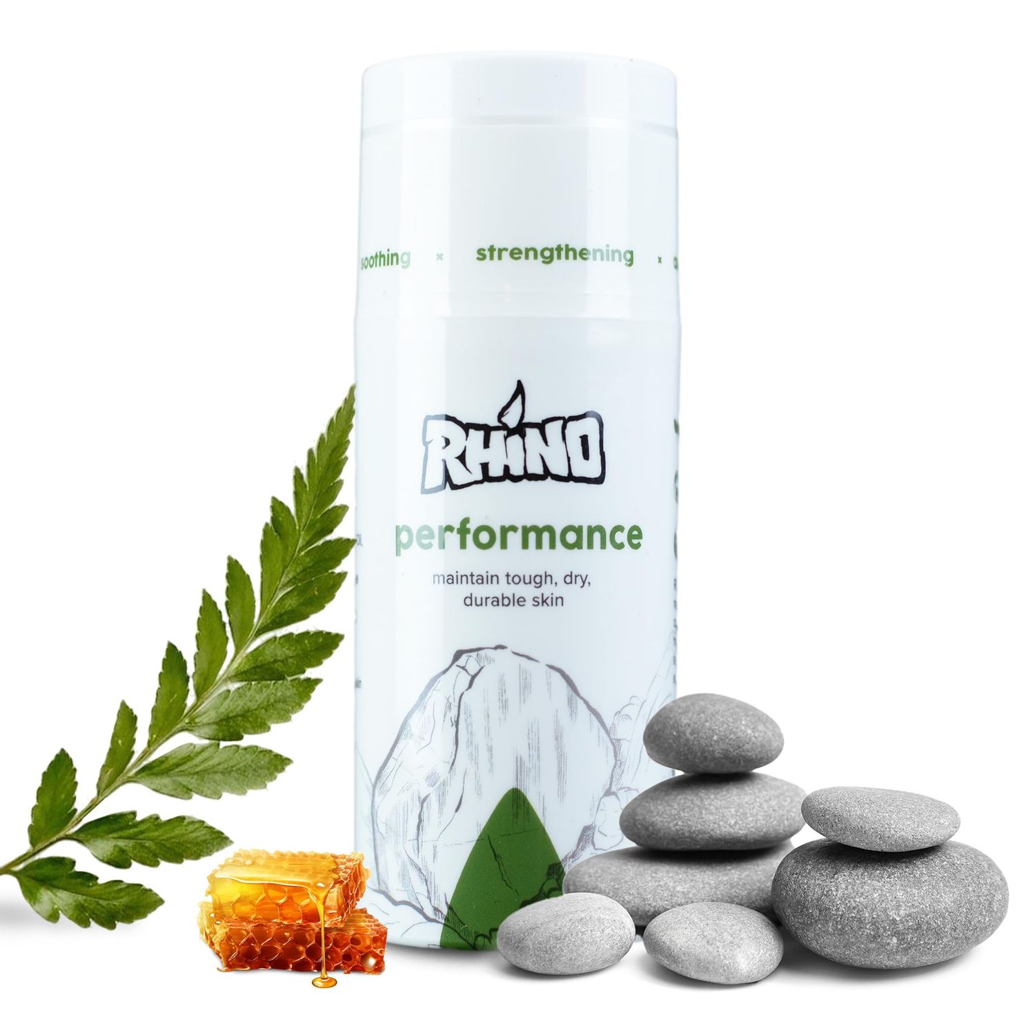 Rhino Skin Solutions Performance | Rock Climbing Antiperspirant Cream for Hands &amp; Feet | Skin Conditioner &amp; Toughener for Athletes and Everyday Use