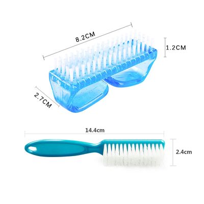 6 Pack Handle Grip Nail Cleaning Brush, Qeedy Fingernail Brush Cleaner Scrub Brush Kit for Toes Shower and Women &amp; Men &amp; Kids (Color A)