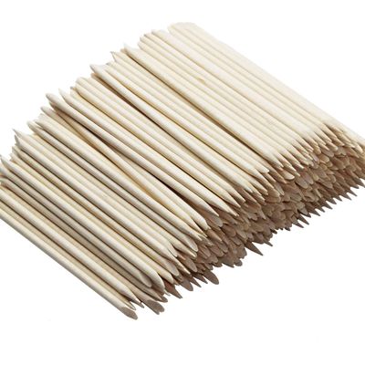 400 Pcs Nail Art Orange Wood Sticks, Multi Functional Cuticle Pusher Remover Manicure Pedicure Tool for Manicure &amp; Pedicure - 4.5 inch