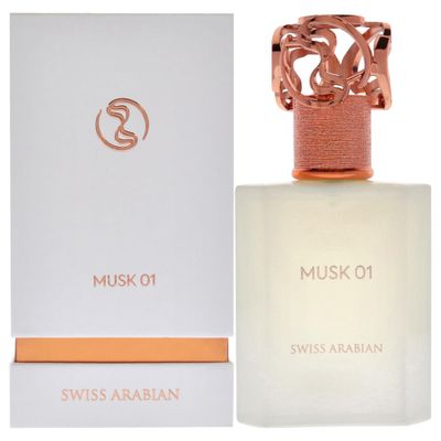 Swiss Arabian Musk 01 - Arabian Perfumes for Women and Men - Long Lasting Perfume - Spicy, Floral, Musk Perfume - Seductive Signature Aroma - 1.7 oz