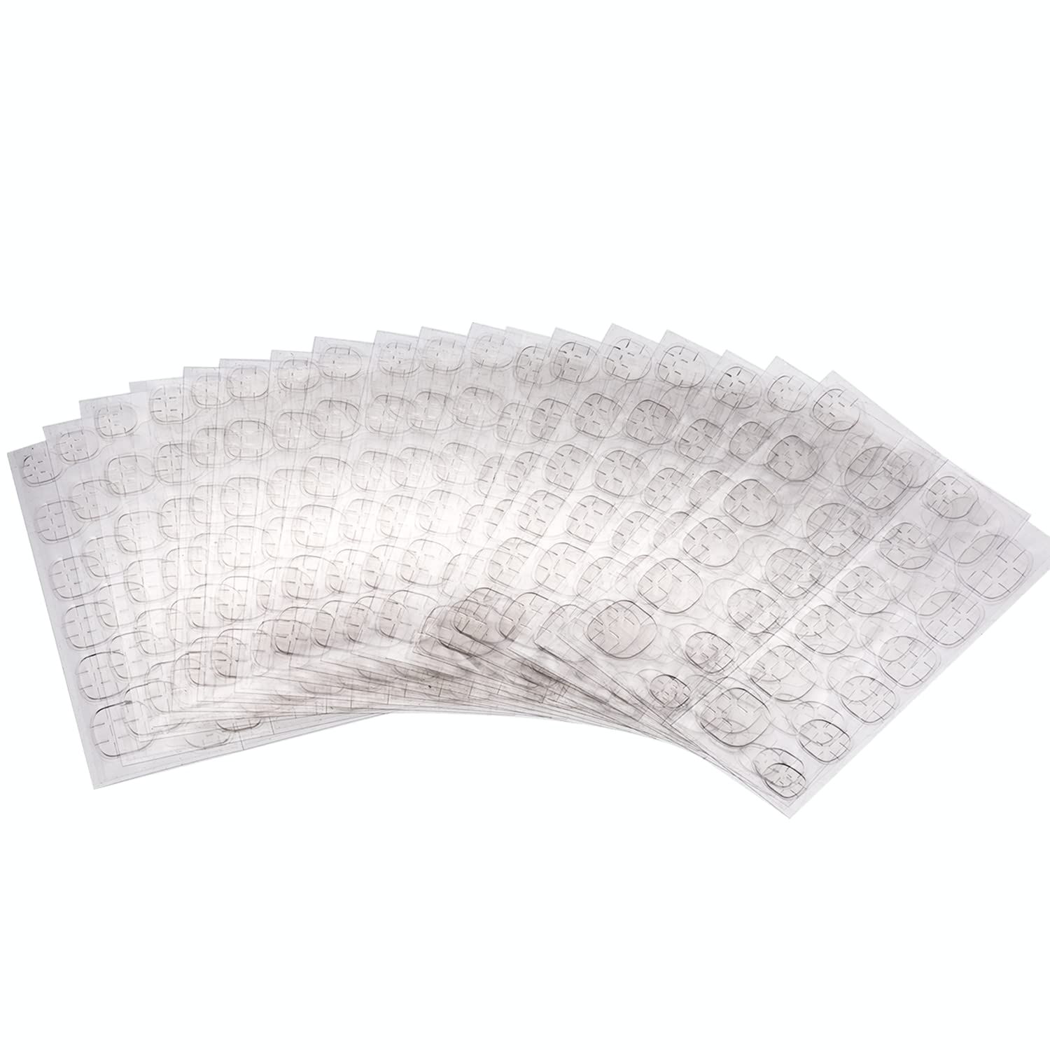 240pcs Nail Adhesive Tabs (10 Sheets) - Transparent, Flexible, Double-Sided Nail Glue Stickers for Easy Press-On Application - Perfect for Women, Kids, and Girls