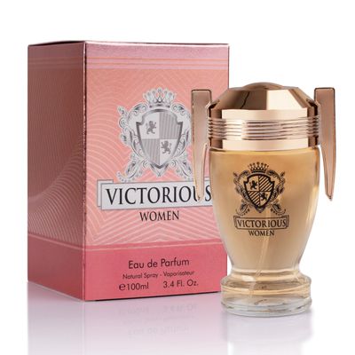 Victorious Eau De Parfum for Women Filled with Sweet Floral, Tropical Fruit, Powdery Gourmand Tone &amp; Creamy, Fluffy Note - Base of Vanilla, Sensual Musk &amp; Earthy Sandalwood Elegant 100ml Bottle
