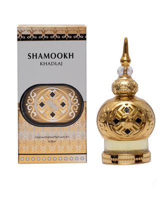 KHADLAJ PERFUMES Shamookh Gold Concentrated Perfume Oil 0.67 Ounce (Unisex)