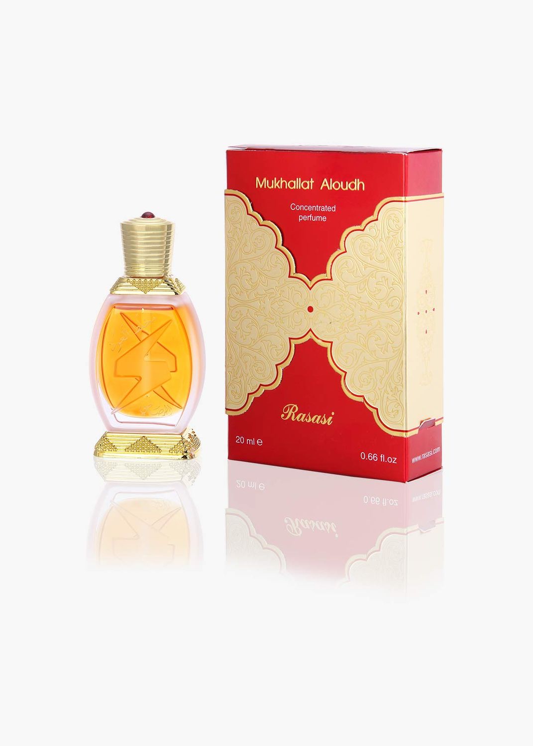 RASASI Mukhallat Al Oudh Unisex - Concentrated Perfume Oil 20 ML (0.67 oz) |Main Accord with Patchouli &amp; Praline| Elegant bottle Perfumes