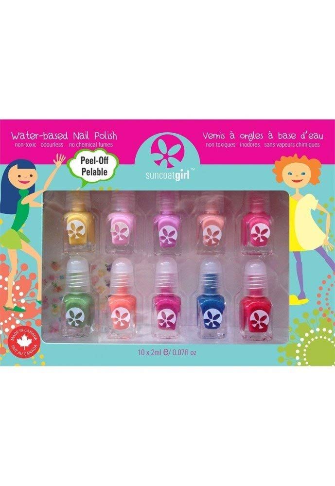 Suncoat Product Inc. Non Toxic Peelable Childrens Nail Polish Set, Party Palette