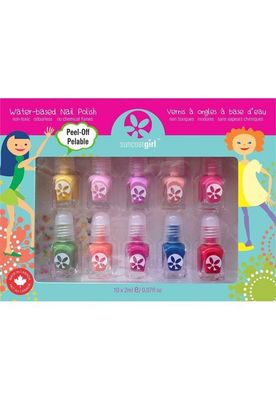 Suncoat Product Inc. Non Toxic Peelable Childrens Nail Polish Set, Party Palette