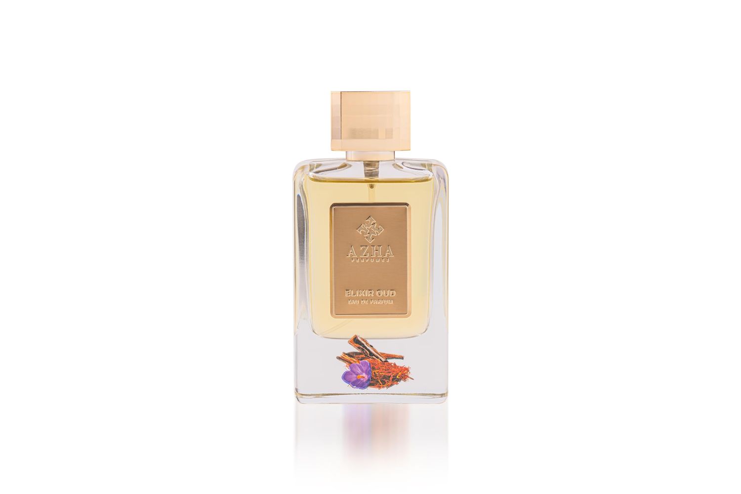 Azha Perfumes Elixir Oud EDP Spray 100ML | Luxurious Woody-Spicy Fragrance with Saffron, Lavender &amp; Amber Notes