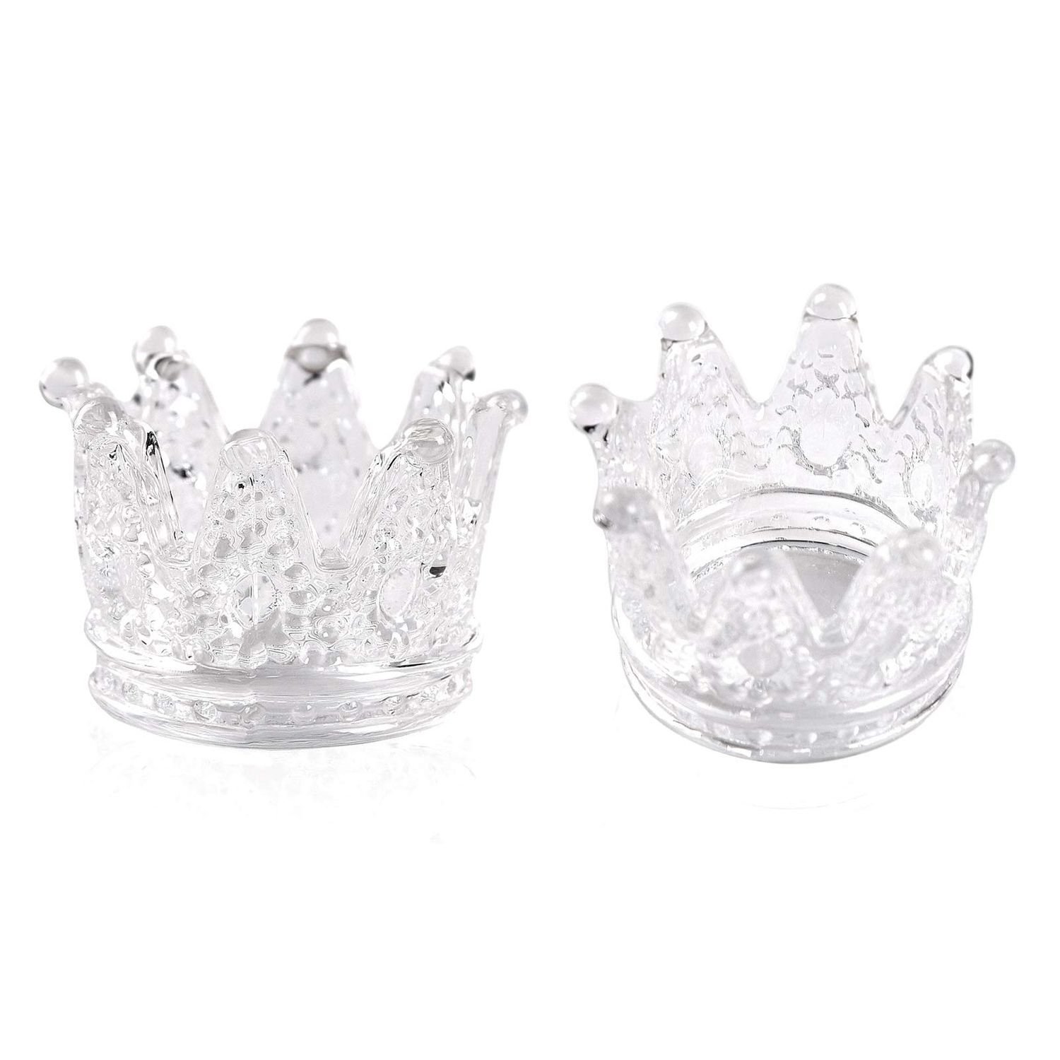 KADS 2 PCS Crown Nair Art Acrylic Liquid Powder Glass Dappen Dish Cup Nails Art Pen Holder Nail Crystal Bowl Dapping Dish Glass Crystal Cup