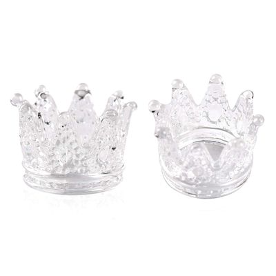 KADS 2 PCS Crown Nair Art Acrylic Liquid Powder Glass Dappen Dish Cup Nails Art Pen Holder Nail Crystal Bowl Dapping Dish Glass Crystal Cup