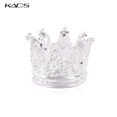 KADS 2 PCS Crown Nair Art Acrylic Liquid Powder Glass Dappen Dish Cup Nails Art Pen Holder Nail Crystal Bowl Dapping Dish Glass Crystal Cup