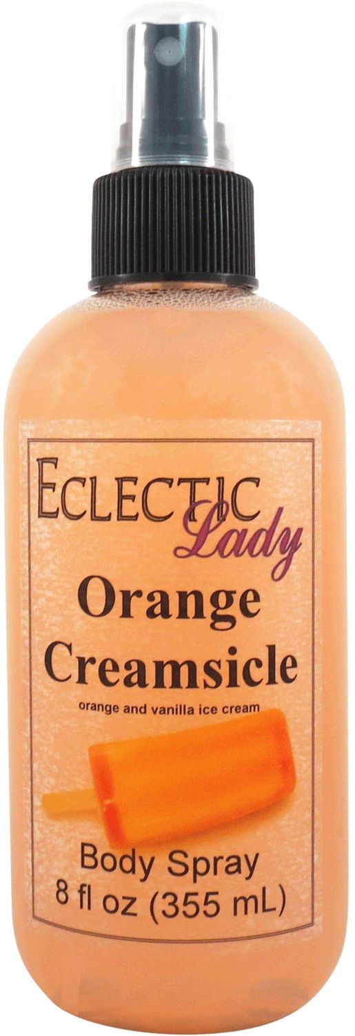Eclectic Lady Orange Creamsicle Body Spray, 8 ounces, Body Mist for Women with Clean, Light &amp; Gentle Fragrance, Cologne with Soft, Subtle Aroma For Daily Use