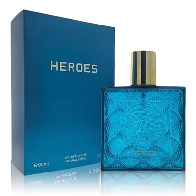 A CENTER Cologne for Men Heroes 3.4 Fl Oz Eau de Toilette Spray Noted with Bergamot,Lavandin,Orange Blossom,Amber&amp;Vanilla Fragrance Alcohol-Free Luxury Mens Perfume for Daily Use