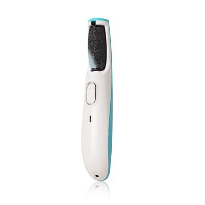 AM 8:00 Powerful Electric Foot Callus Remover, Rechargeable Pedicure Tool with Smart Light, Fine &amp; Coarse Roller Heads, for Dead Hard Cracked Dry Skin (Blue)