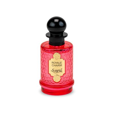 Sapil Royale Charm Unisex Eau De Parfum - Long-Lasting Arabic Perfume with Exotic Fruits, Soft Amber &amp; Vanilla - Citrus Floral Luxury Fragrance for Men &amp; Women - Dubai Perfume - 3.38 oz