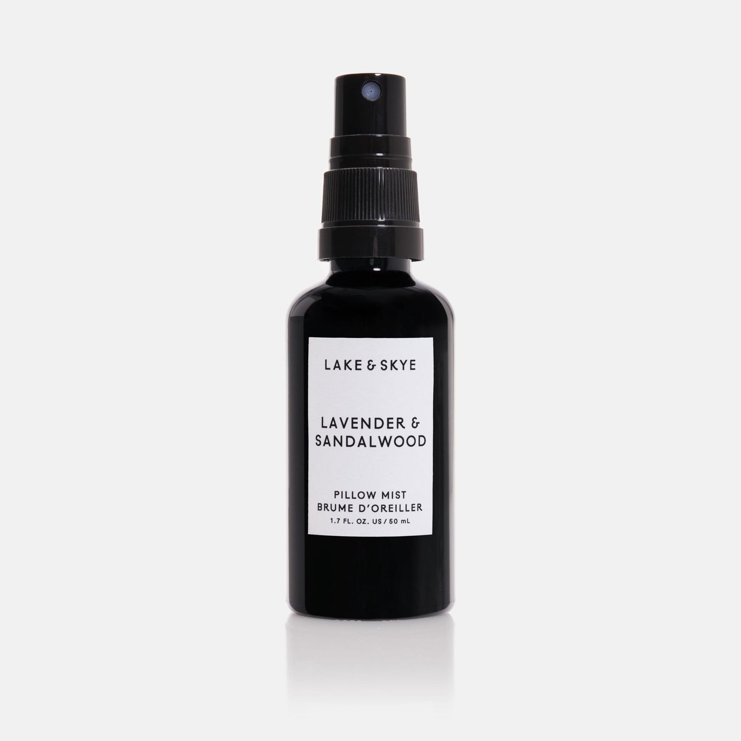 Lake &amp; Skye Lavender and Sandalwood Pillow Mist. Formulated with a 100 Natural Fragrance Blend. 1.7 fl oz | 50 ml.