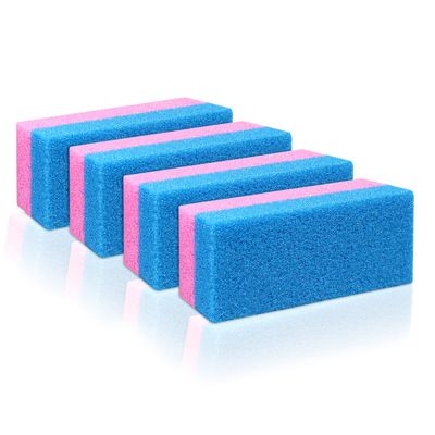 Pumice Bar 4 Pcs Set | Dual Sided Extra Coarse | Exfoliating Foot File | Heel &amp; Feet Scrubber Pumice Sponge | Foot Pad Buffer Callus Remover | Synthetic Pumice Stone for Dry Skin Pedicure |By Anapoliz
